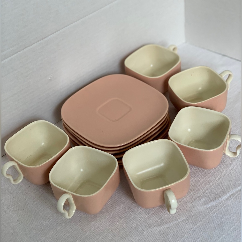 FRANCISCAN | Set of 6 | MCM Tea Cups and Saucers